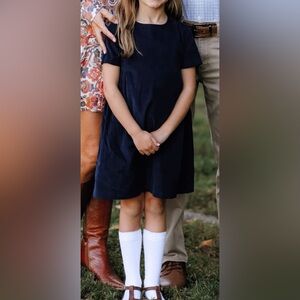 Jacadi Navy Corduroy Dress - Size 8